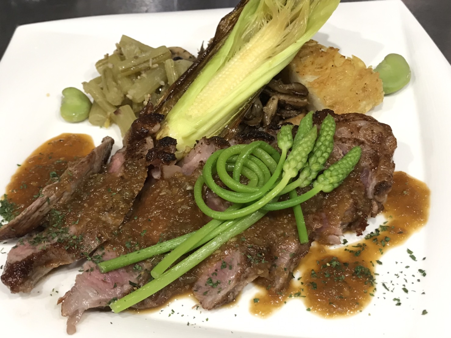 旬の野菜を添えて！